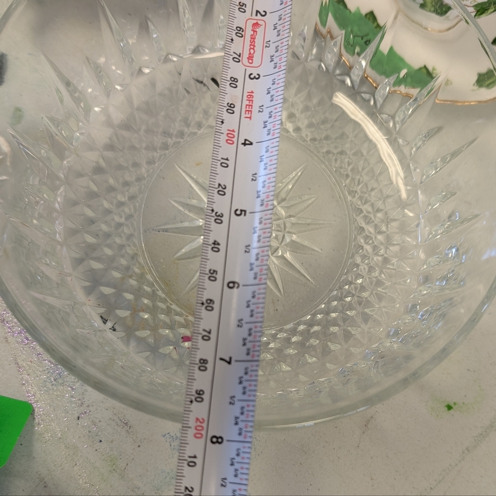 Elegant Crystal Cut Glass Bowl
